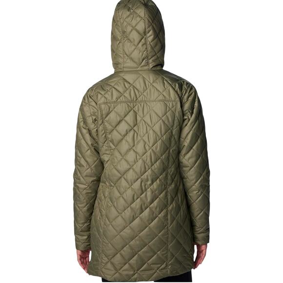 Columbia Women's Copper Crest Long Jacket NWT GREEN SIZE S - Picture 3 of 11